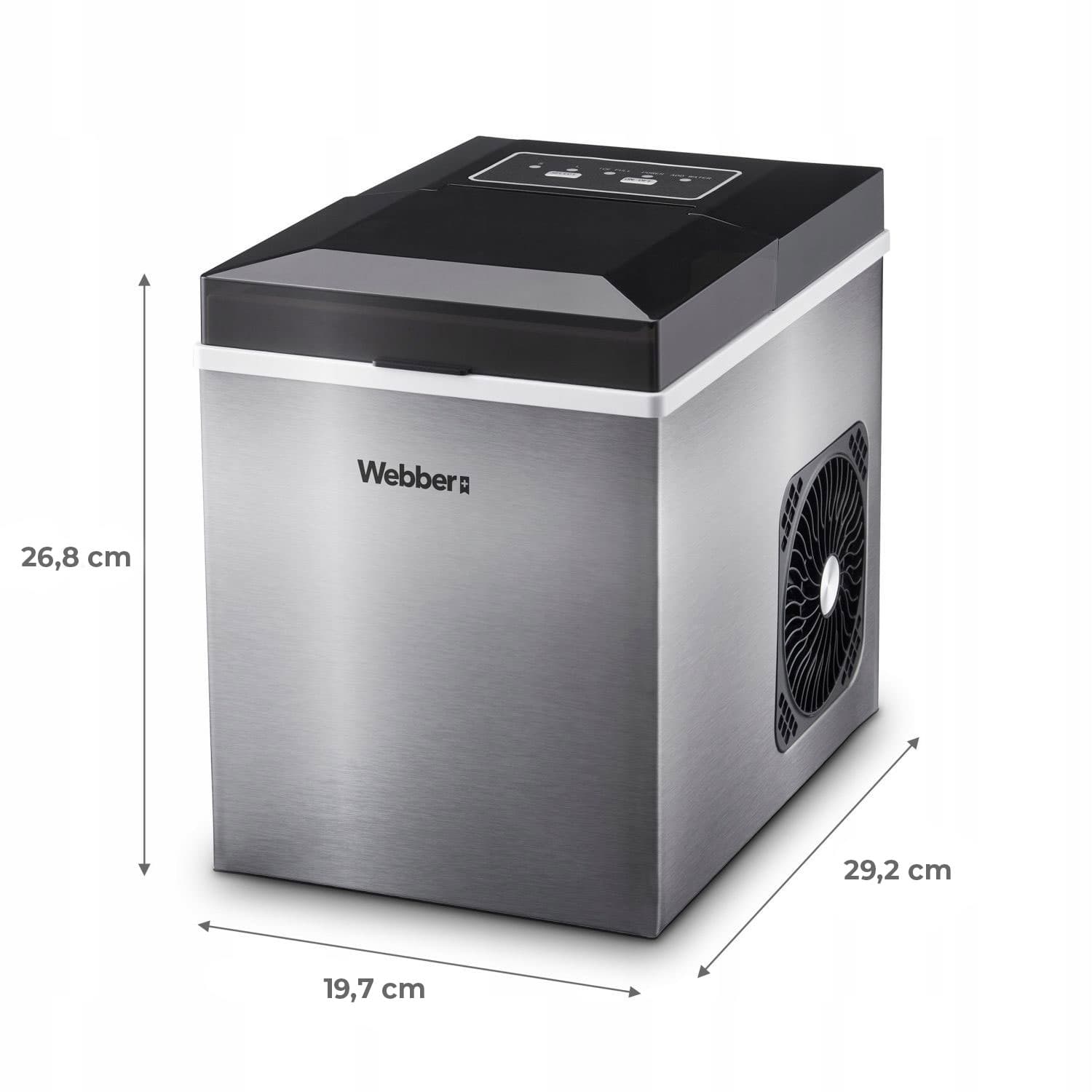 Kostkarka do lodu domowa maszyna do kostek kuszony lód 10 kg 165W WEBBER