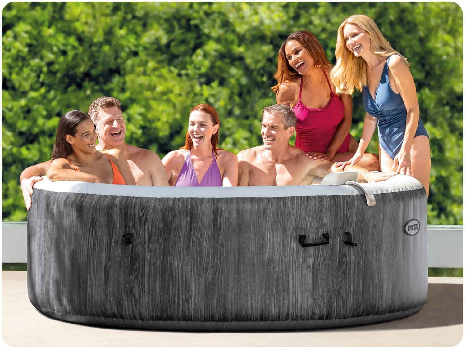 Nadmuchiwane SPA basen z hydromasażem 6 os. 216x71 cm WIFI akcesoria premium INTEX 28442