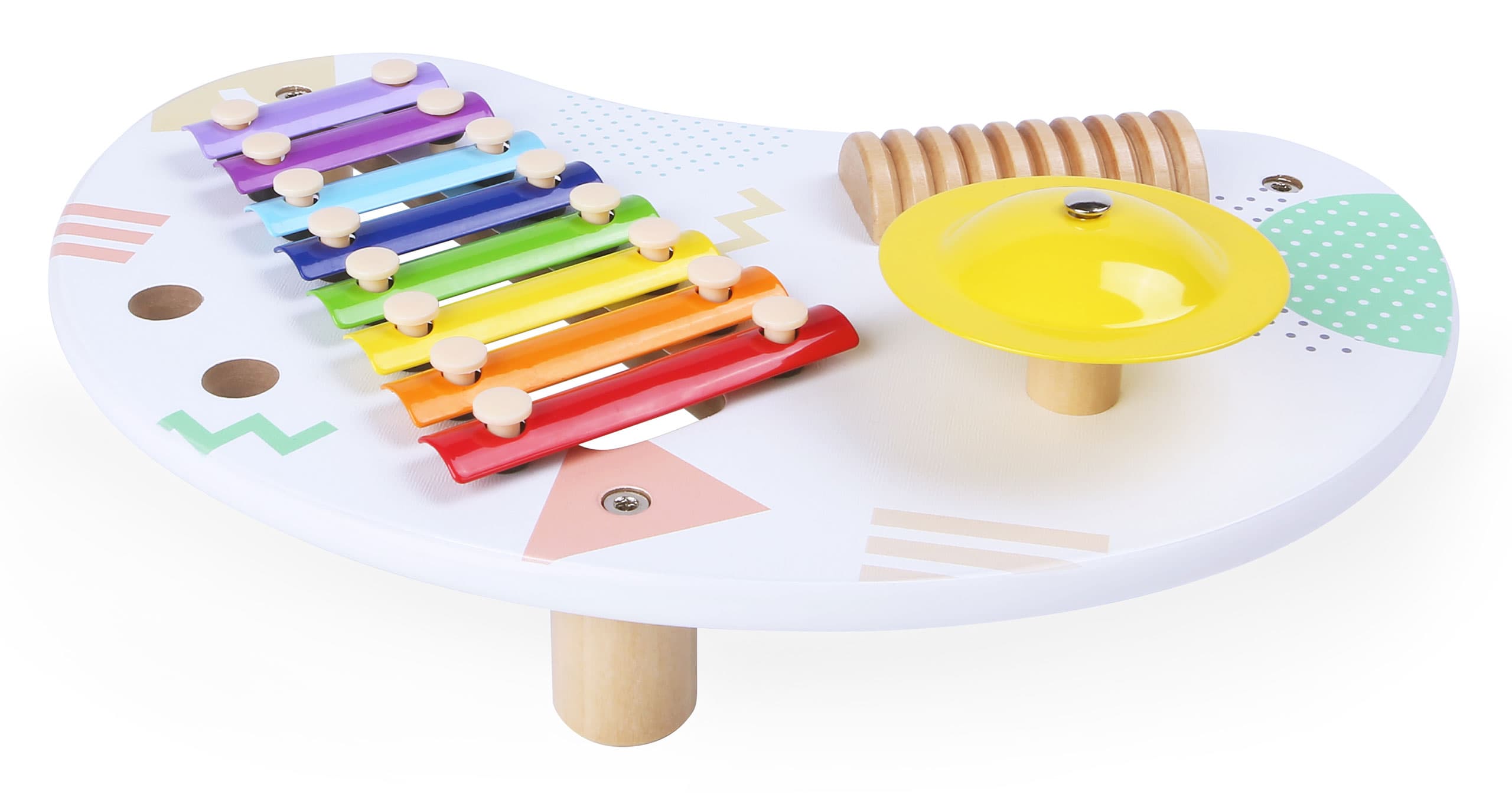Stolik  z instrumentami stół muzyczny cymbałki +18m ECOTOYS