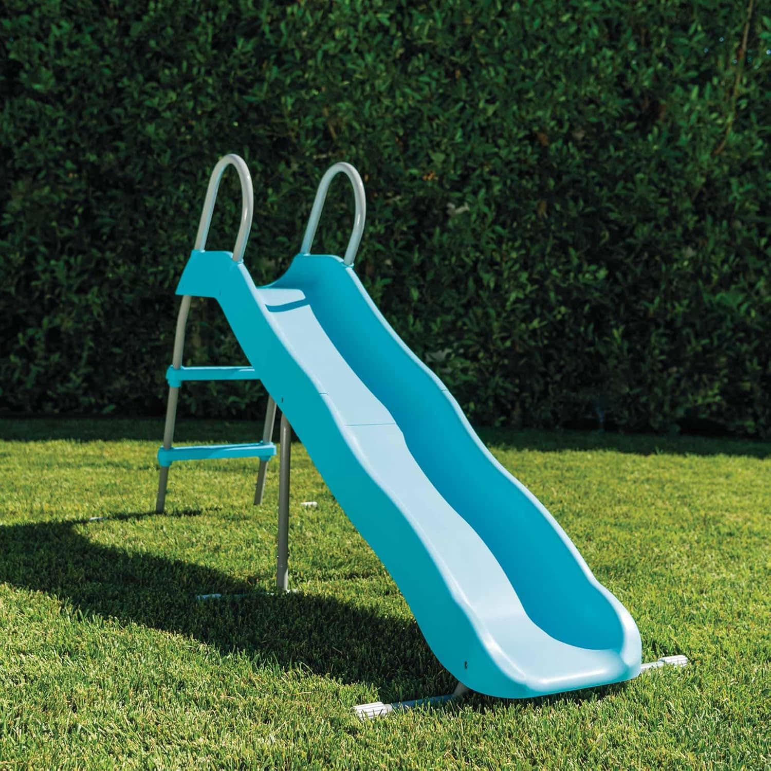 Zjeżdżalnia dla dzieci ogrodowa ślizg 183 cm stal tworzywo INTEX 44106
