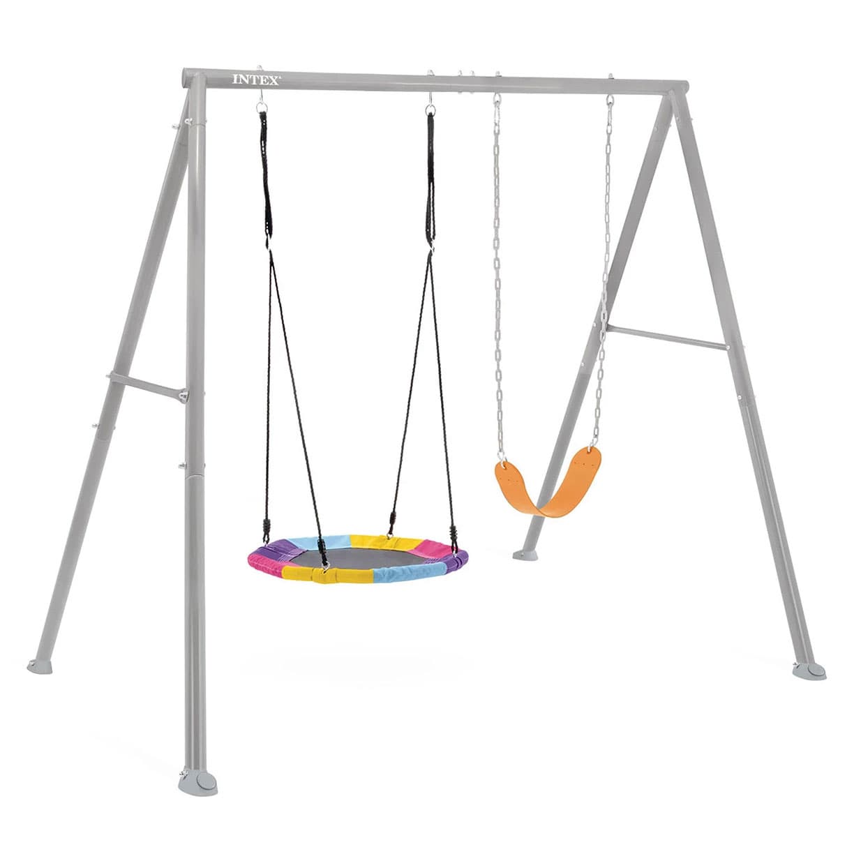 Huśtawka ogrodowa podwójna plac zabaw dla dzieci bocianie gniazdo INTEX 44126