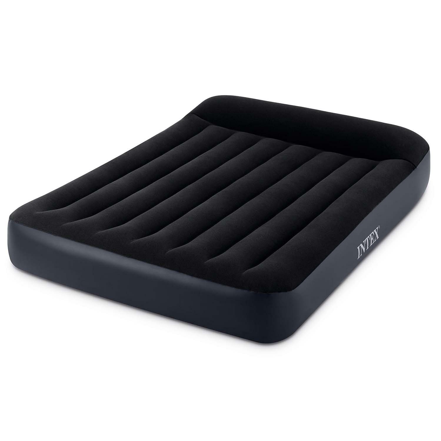 Materac dmuchany dwuosobowy 191x137x25 cm łóżko z zagłówkiem INTEX 64142
