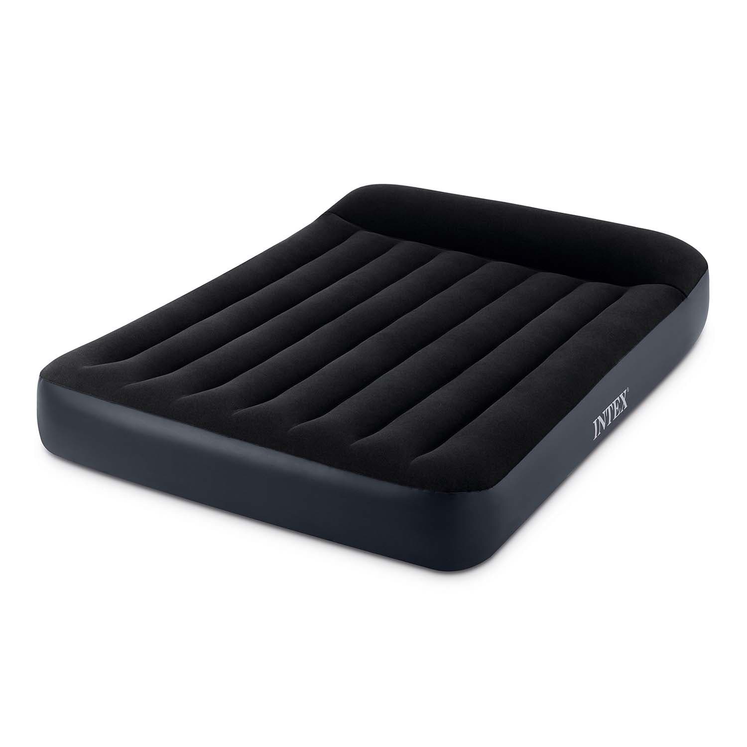 Materac dmuchany 203x152 cm z pompką łóżko welur INTEX 64150ND