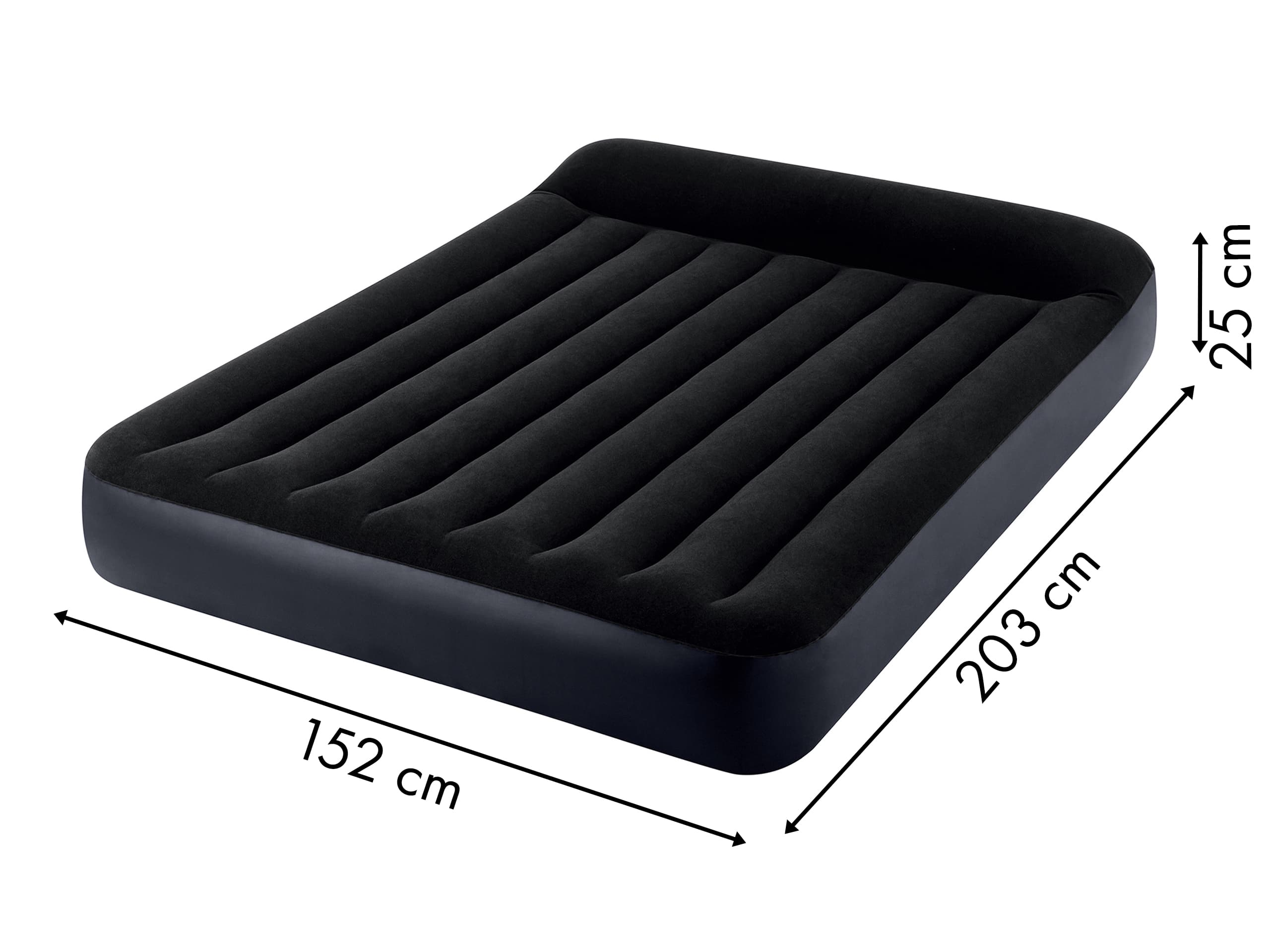 Materac dmuchany 203x152 cm z pompką łóżko welur INTEX 64150ND