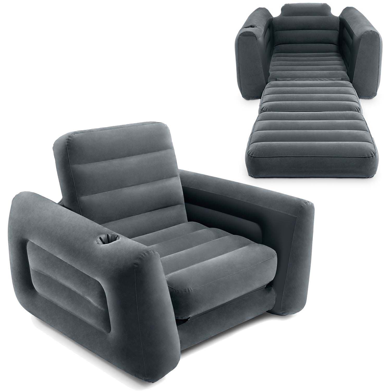 Pompowany fotel materac leżanka łóżko 2w1 INTEX 66551NP
