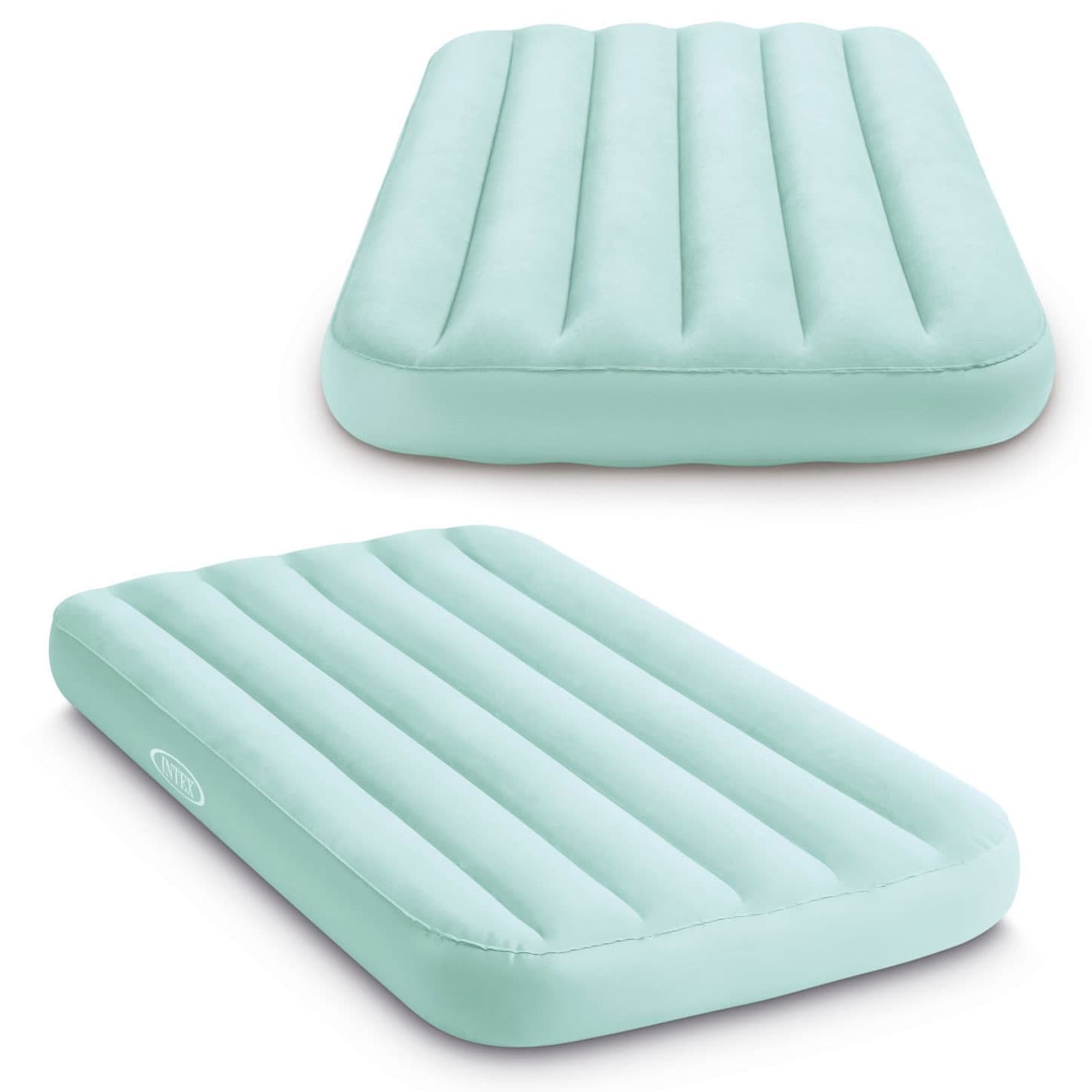 Materac dmuchany dla dzieci do spania 157x88x18 cm niebieski INTEX 66803NP BLUE