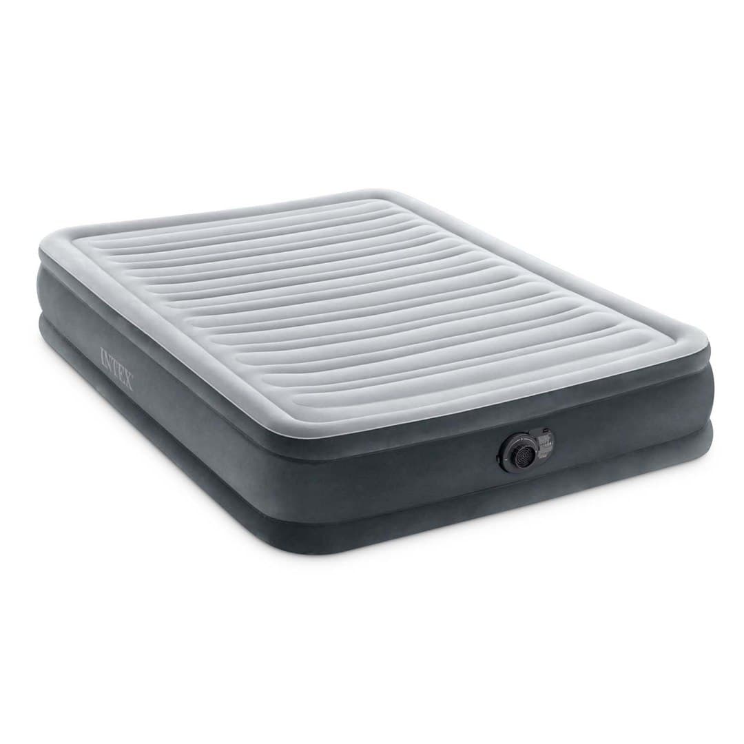 Materac łóżko do spania dwuosobowy z pompką automatyczną 191x137 cm INTEX 67768