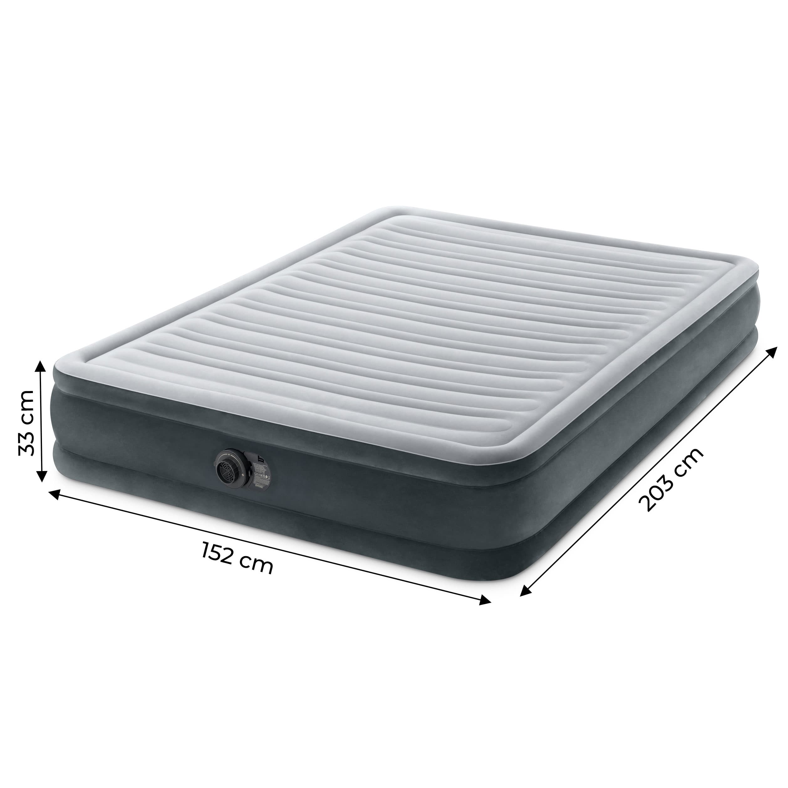 Materac dmuchany łóżko 203x152 cm z pompką dwuosobowy INTEX 67770ND