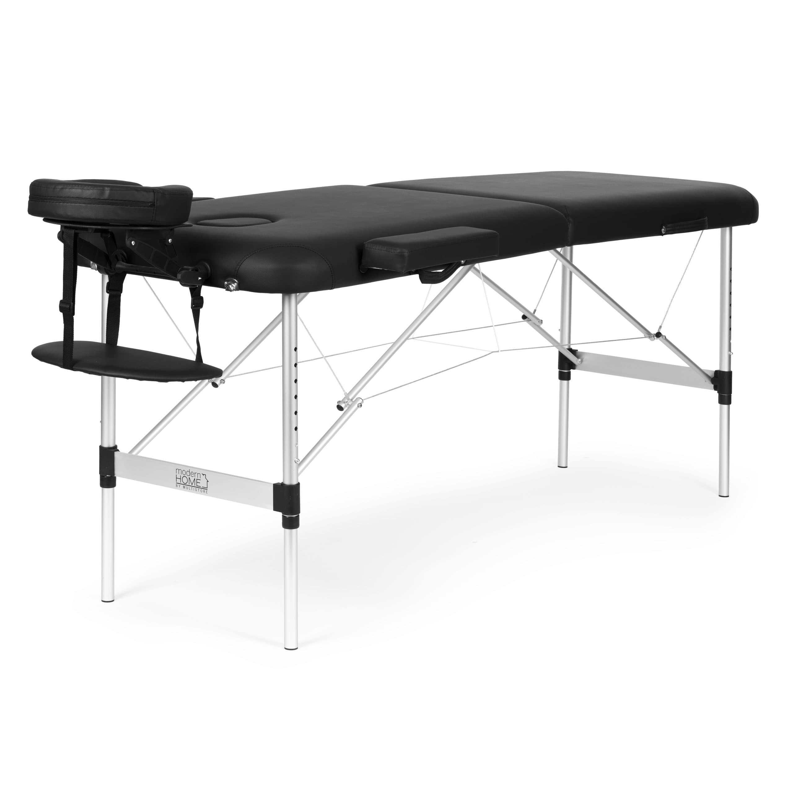 Aluminiowy stół do masażu i rehabilitacji 2-segmentowy składany w walizkę + torba ModernHome