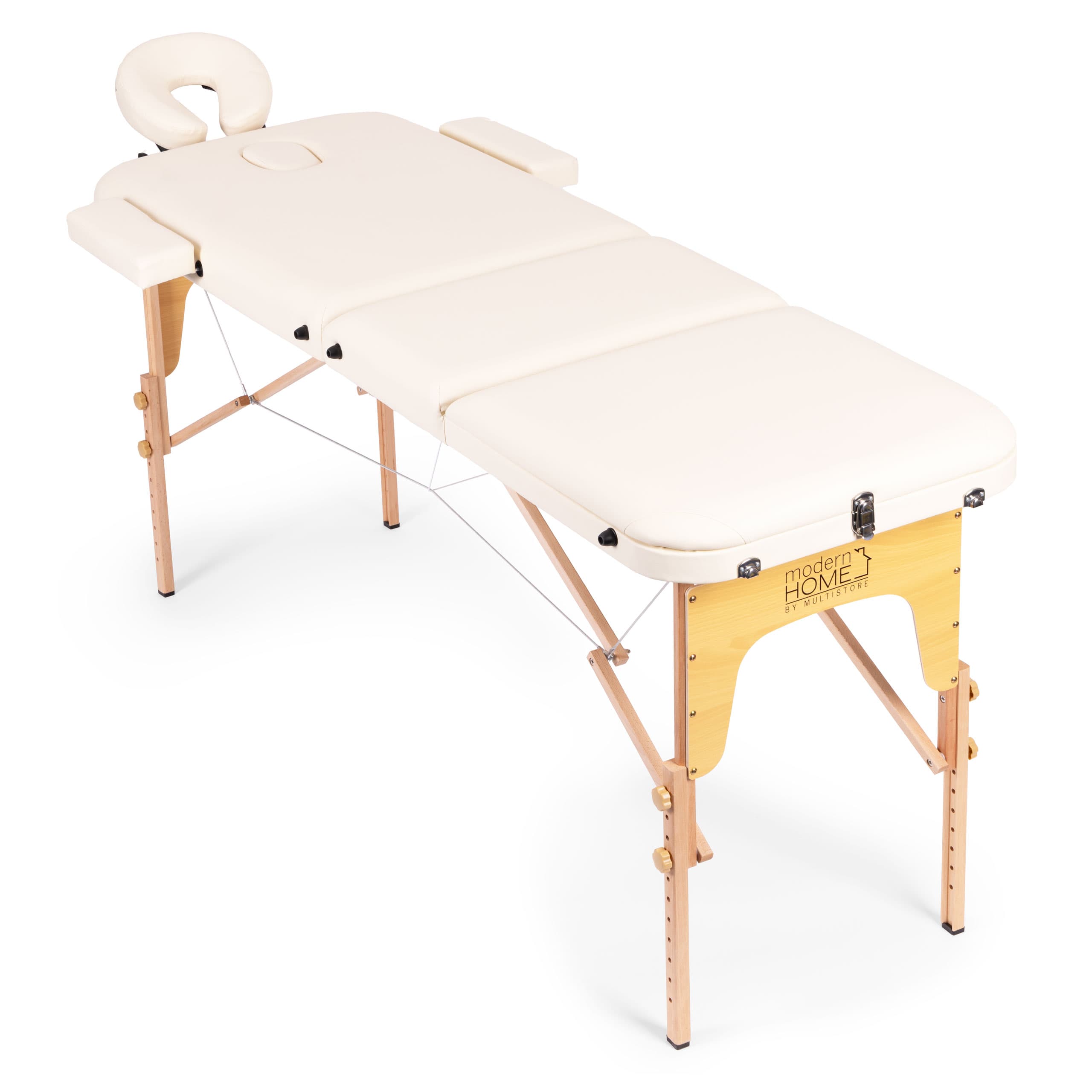 Drewniany stół do masażu i rehabilitacji 3-segmentowy składany w walizkę + torba ModernHome