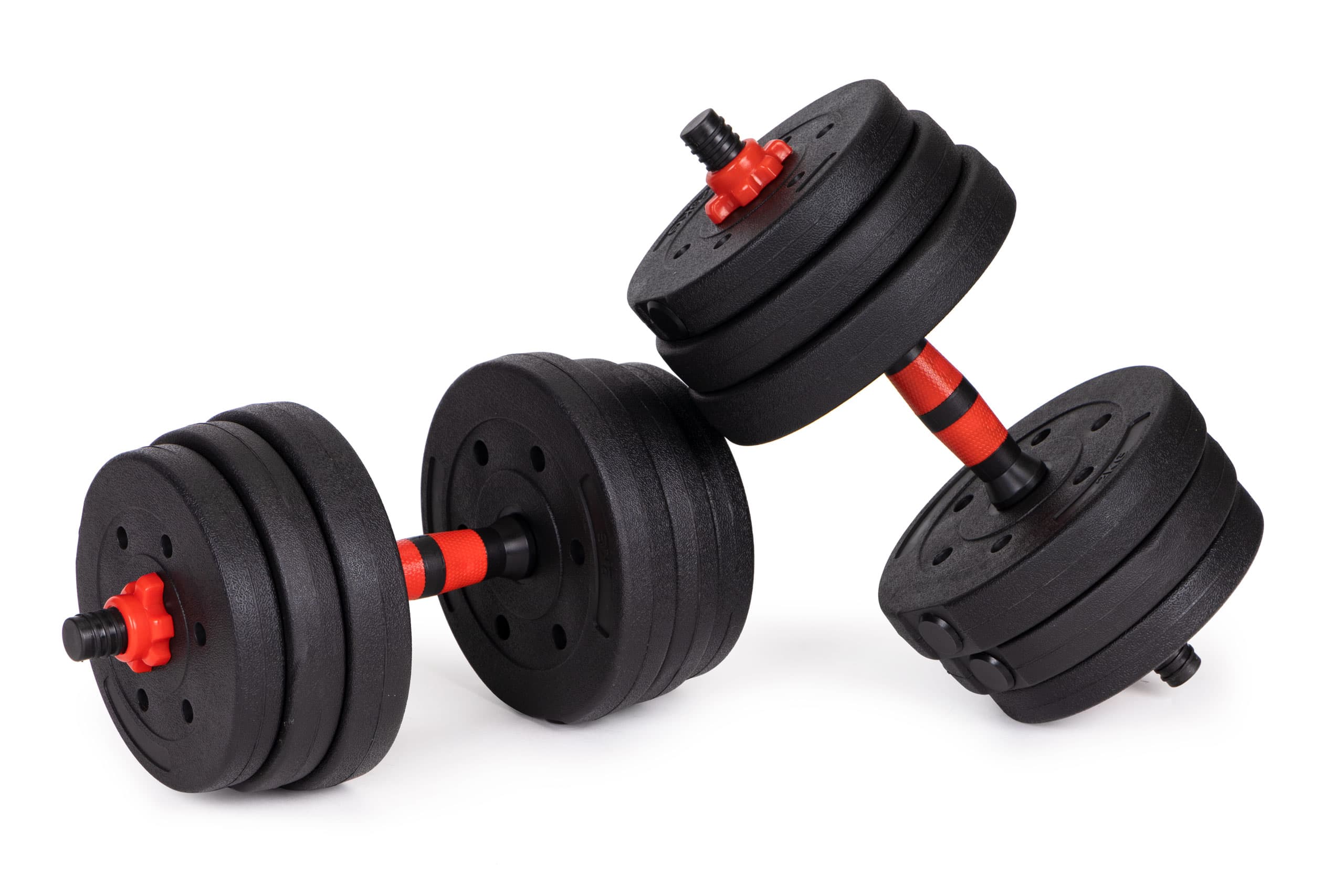 Hantle regulowane 2x15 kg sztanga zestaw 30 kg gryf
