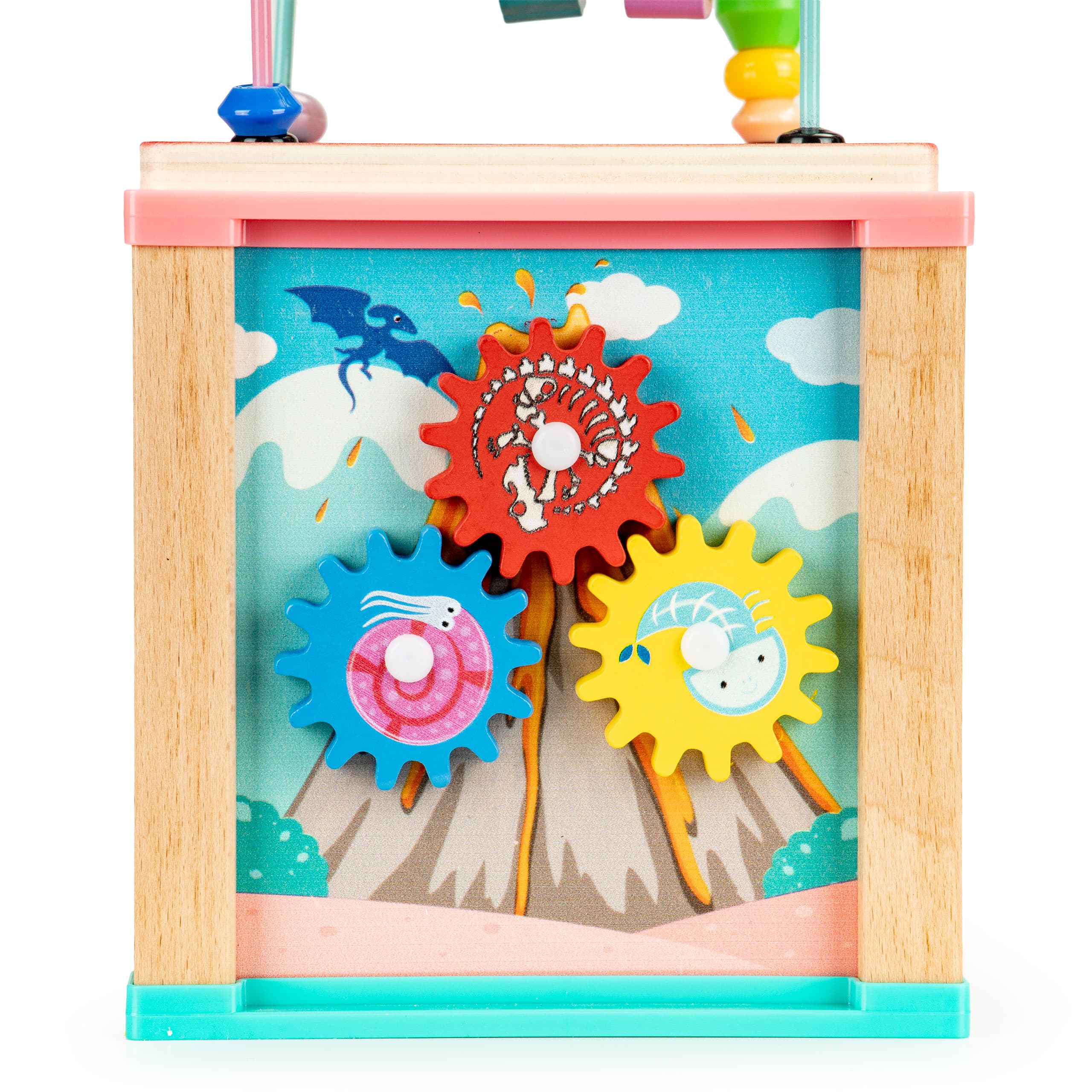 Drewniana kostka edukacyjna,  sorter mula ECOTOYS