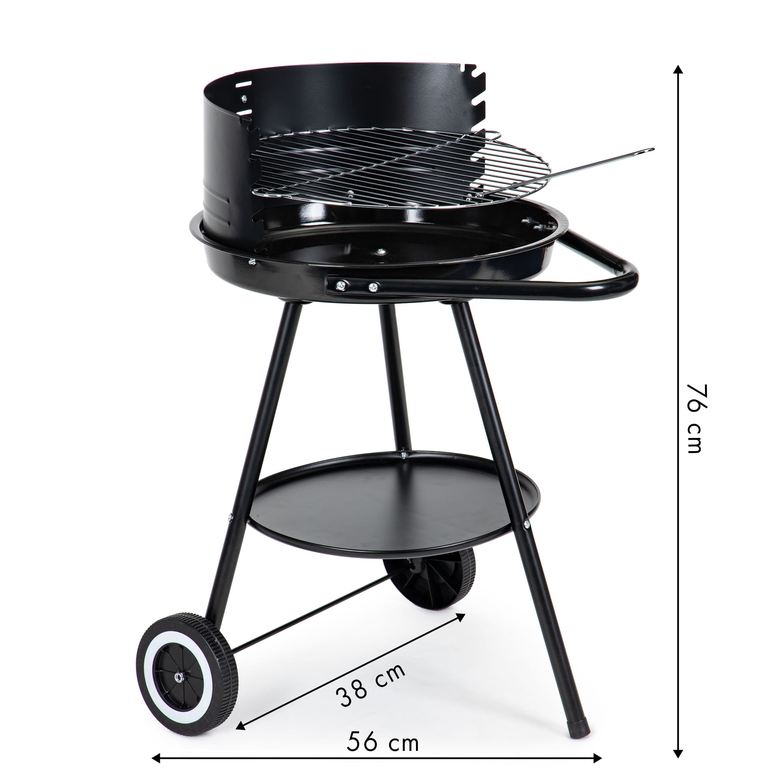 Grill ogrodowy okrągły ruszt z regulacją wysokości rusztu MultiGarden