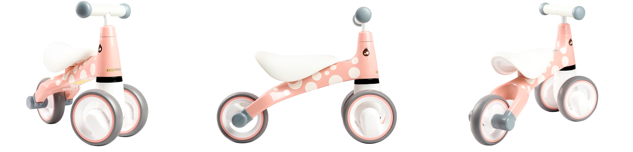 Rowerek biegowy dla dzieci bezpieczna konstrukcja koła EVA "Flaming" ECOTOYS