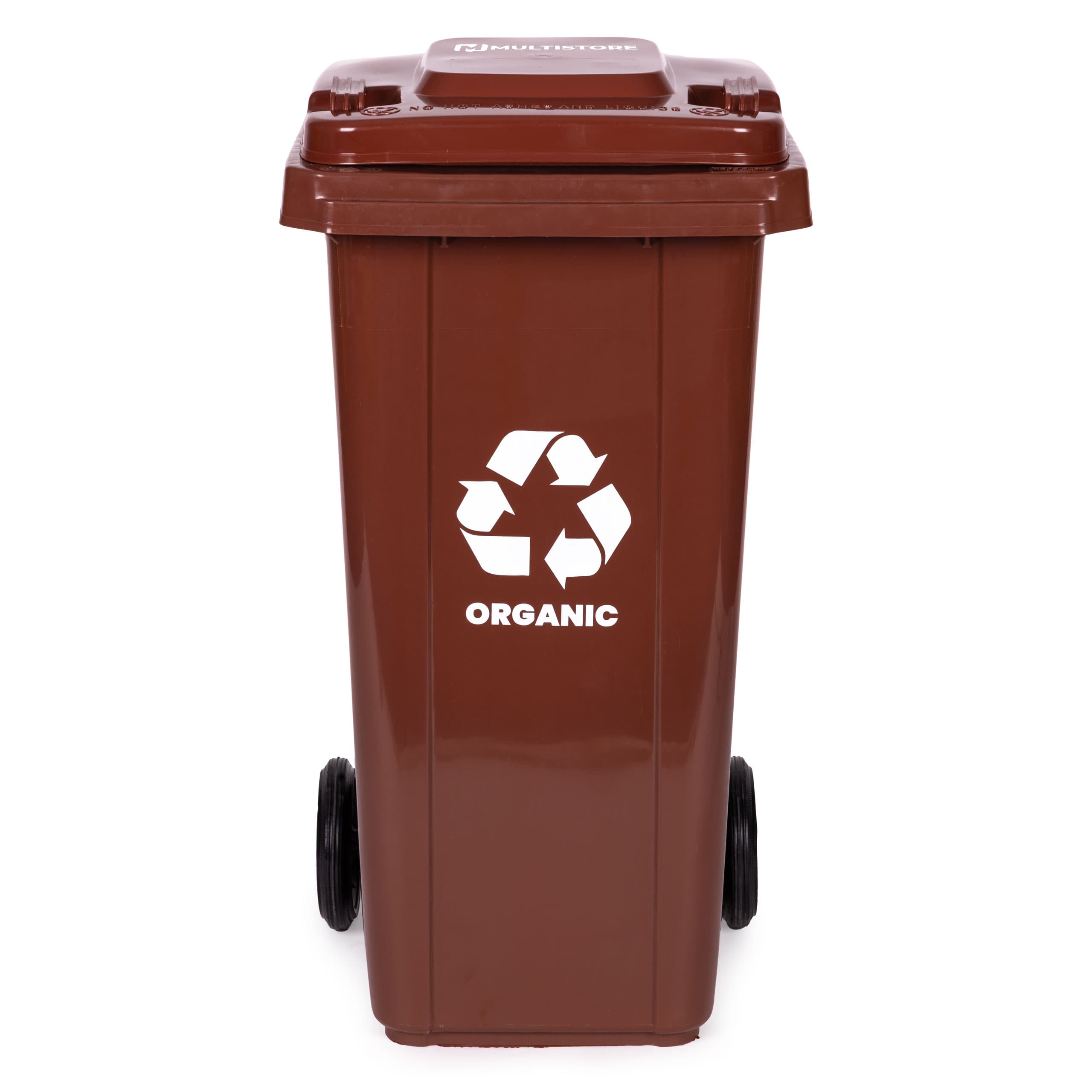 Zestaw 5 koszy na śmieci pojemniki 5x120L niebieski zielony żółty czarny brązowy makulatura szkło plastik odpady zmieszane BIO gumowe koła