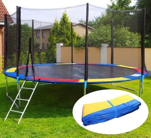 Osłona sprężyn do trampoliny 8 ft miękka mata zabezpieczająca kolorowa 244-250 cm