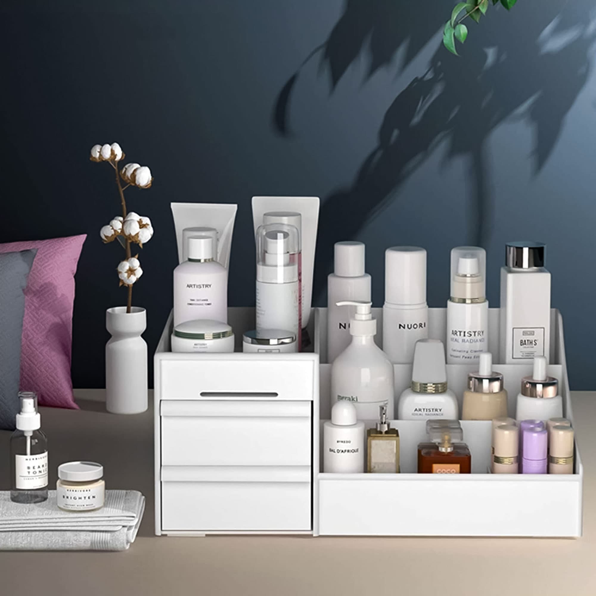Organizer na biżuterię kosmetyki miejsce na akcesoria biurowe ModernHome