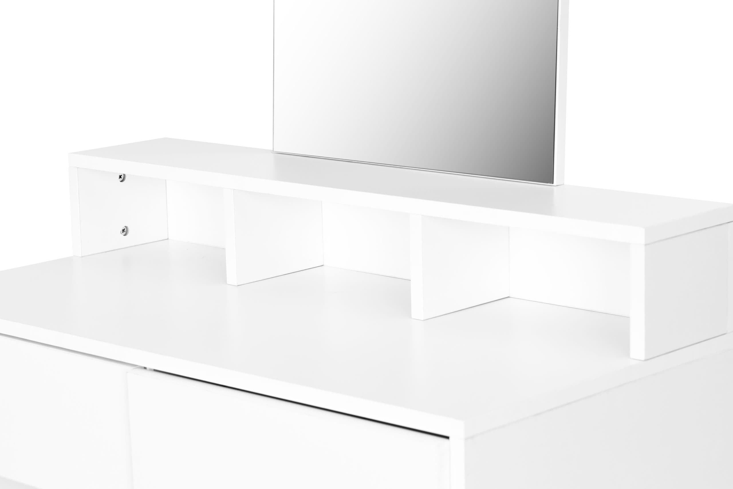 Duża nowoczesna toaletka kosmetyczna lustro szuflady ModernHome
