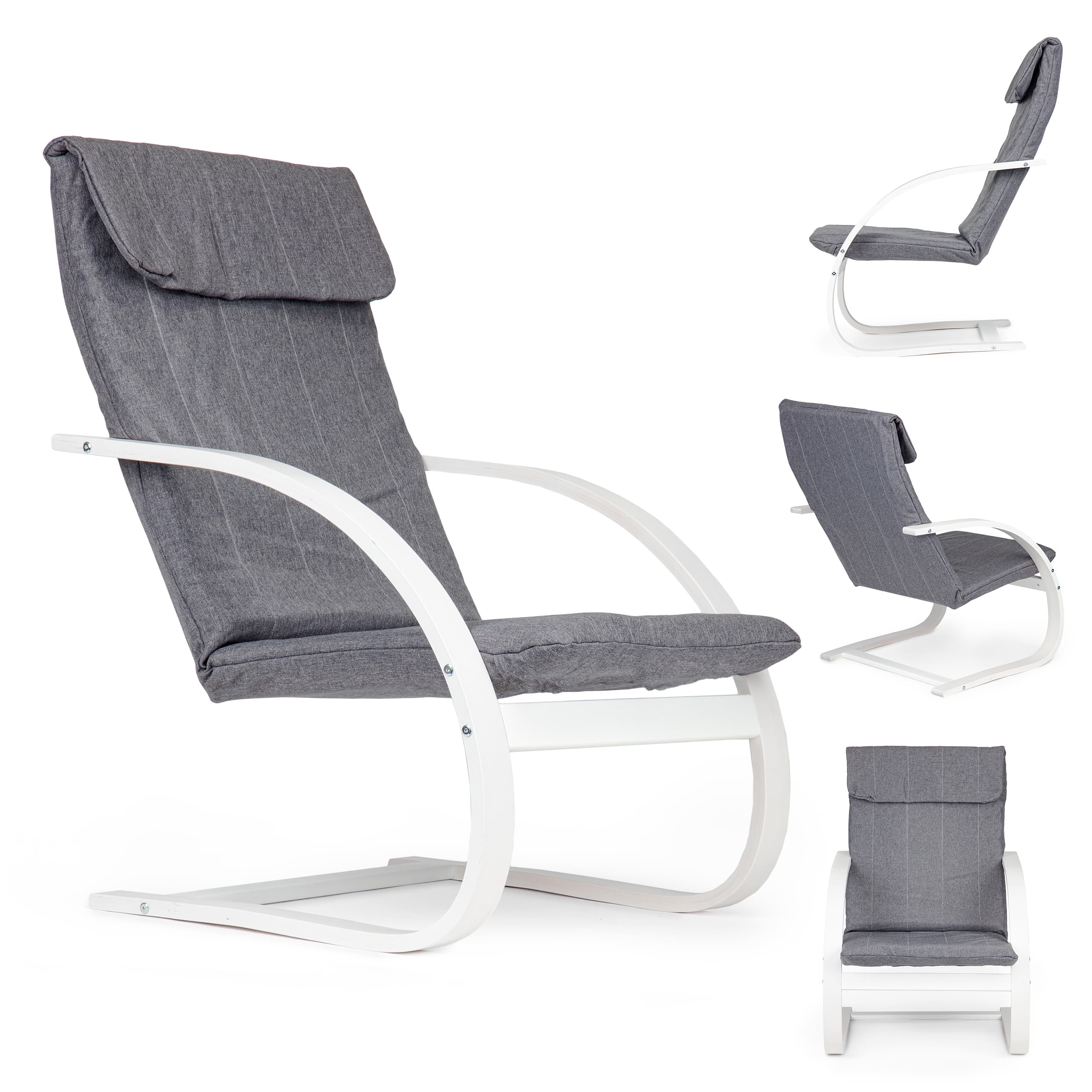 Fotel fiński bujany leżanka leżak do salonu ModernHome