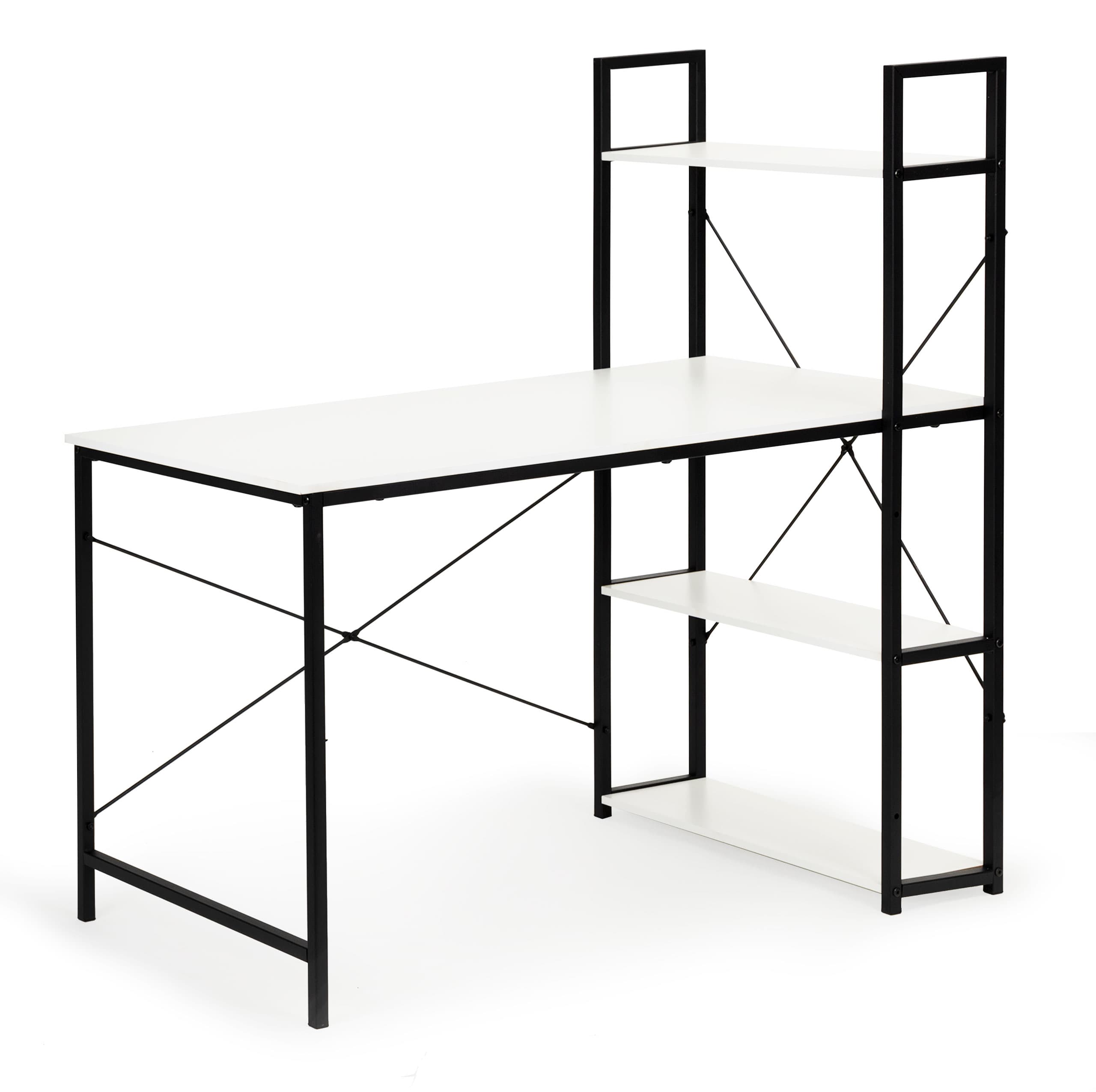 Biurko komputerowe biurowe stół + regał półki loft ModernHome